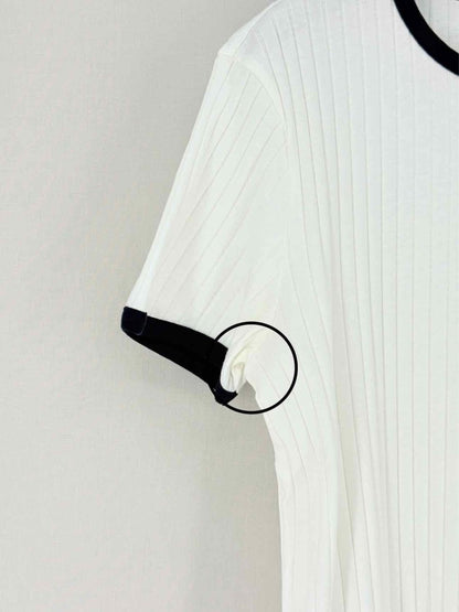 Pre - loved ORLEBAR BROWN Ribbed White Size Medium T-shirt at Reems Closet