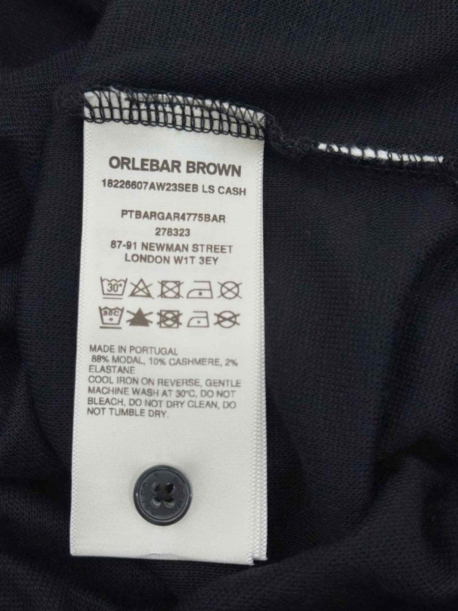 Pre - loved ORLEBAR BROWN Sebastian Polo Black Size Medium Shirt at Reems Closet