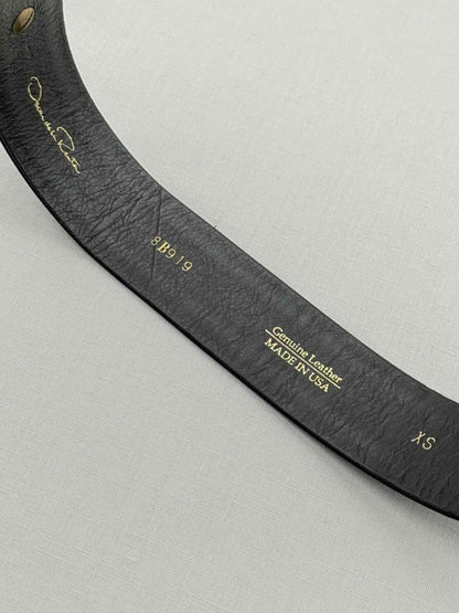 Pre - loved OSCAR DE LA RENTA Black Belt at Reems Closet