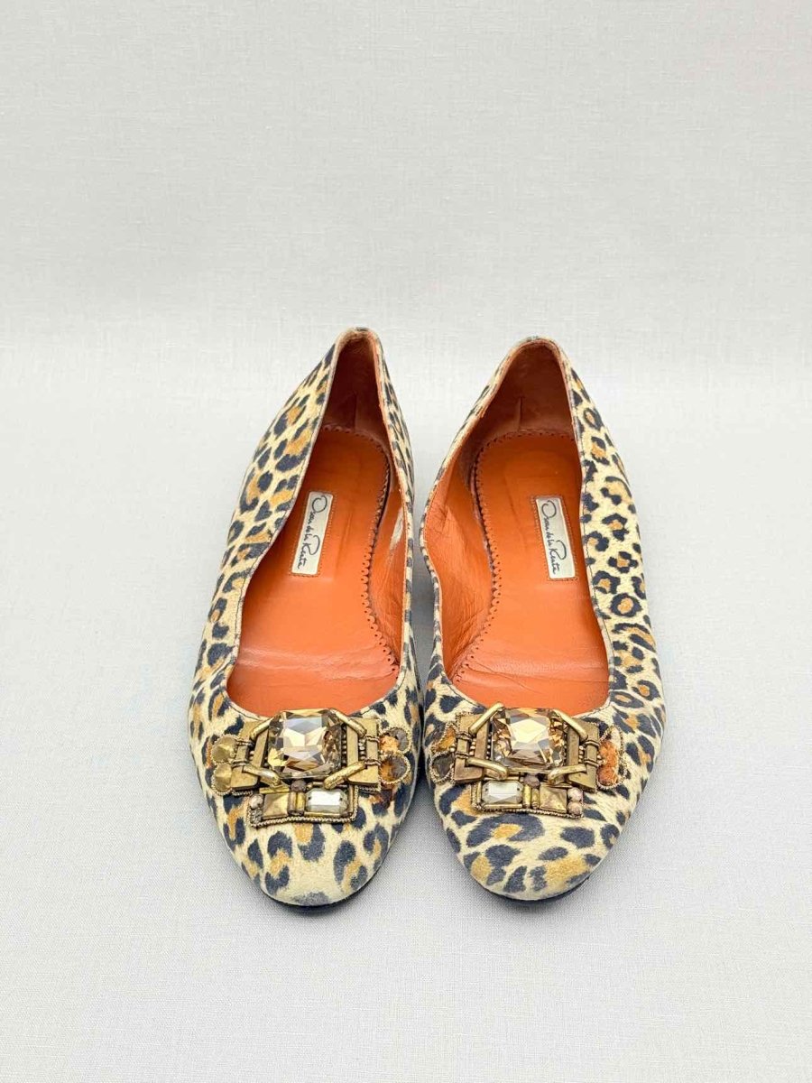 Pre - loved OSCAR DE LA RENTA Size EU 37.5 Ballet Flats at Reems Closet