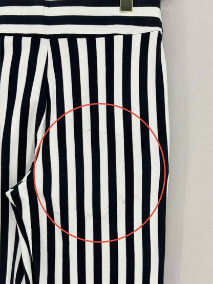 Pre - loved OSKLEN Black & White Striped Size Small Pants at Reems Closet