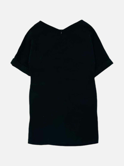 Pre - loved OSMAN Black Size US 6 Knee Length Dress at Reems Closet