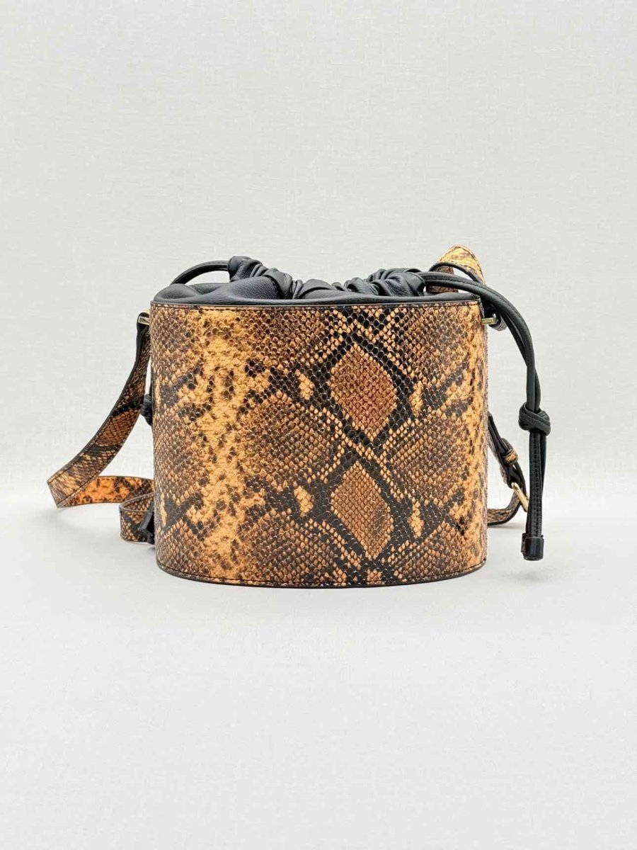 Pre - loved & OTHER STORIES Beige & Black Bucket Bag at Reems Closet