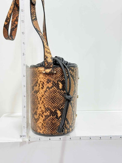 Pre - loved & OTHER STORIES Beige & Black Bucket Bag at Reems Closet