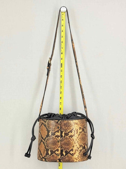 Pre - loved & OTHER STORIES Beige & Black Bucket Bag at Reems Closet