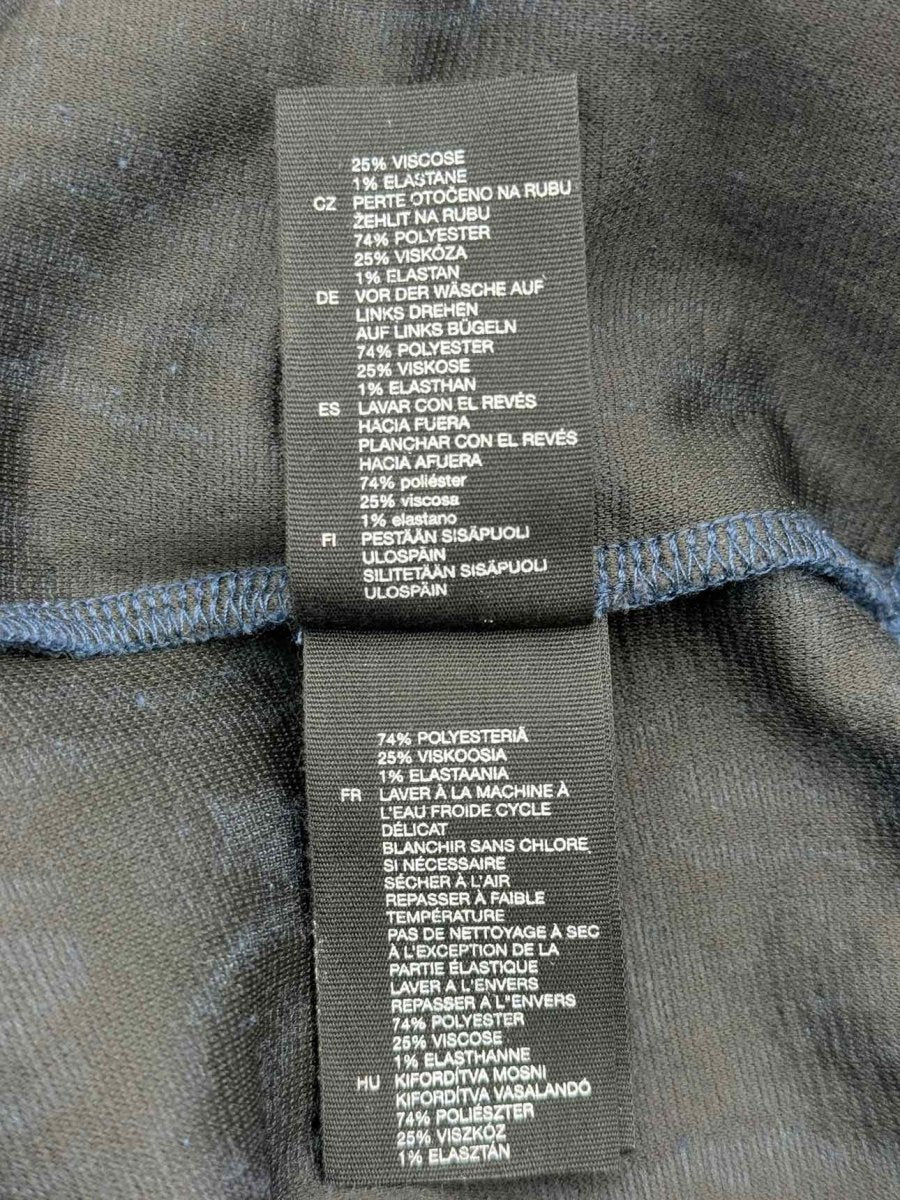 Pre - loved & OTHER STORIES Navy Blue Jacquard Size US 4 Sweater at Reems Closet
