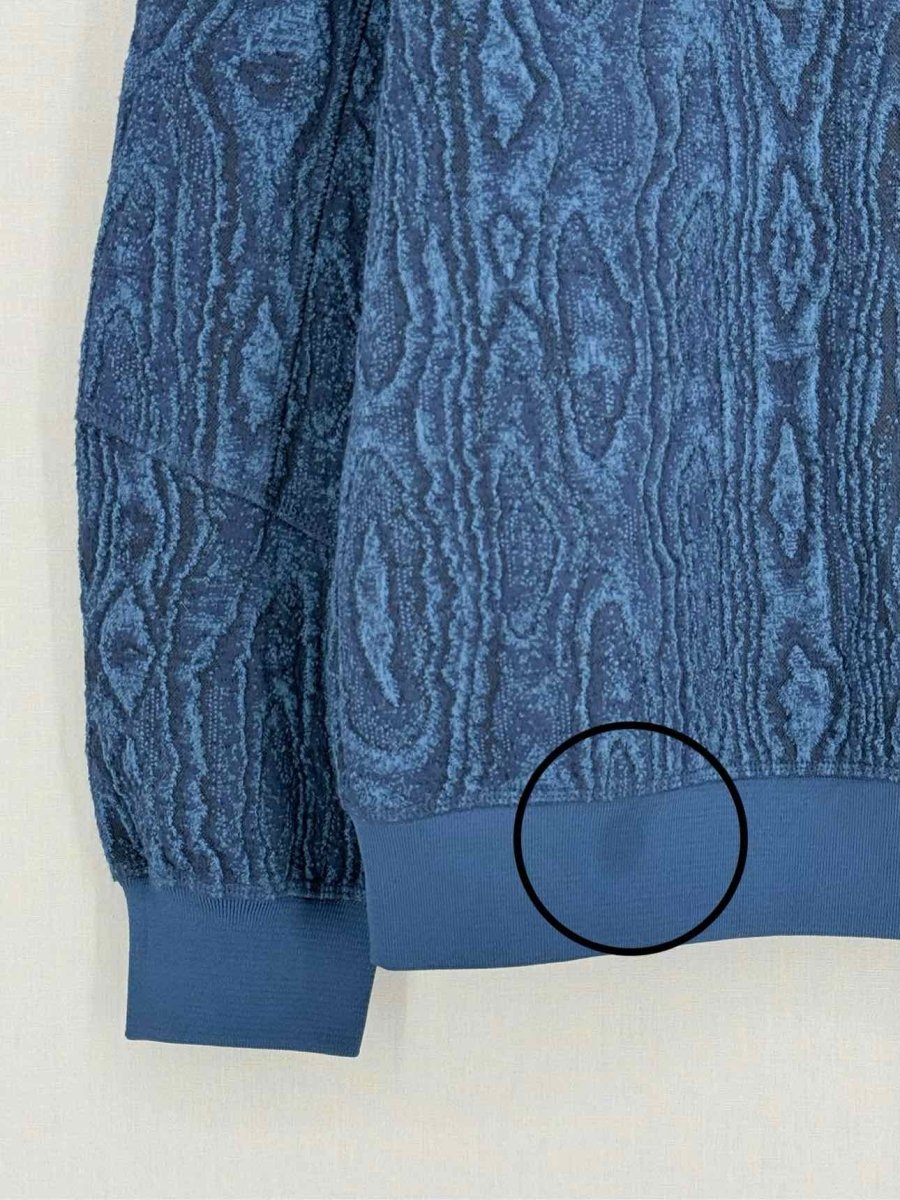 Pre - loved & OTHER STORIES Navy Blue Jacquard Size US 4 Sweater at Reems Closet