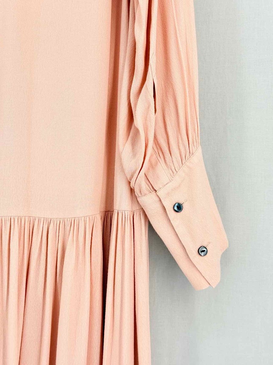 Pre - loved & OTHER STORIES Peach Size US 6 Midi Dress at Reems Closet