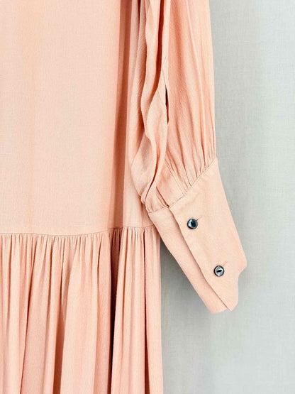 Pre - loved & OTHER STORIES Peach Size US 6 Midi Dress at Reems Closet