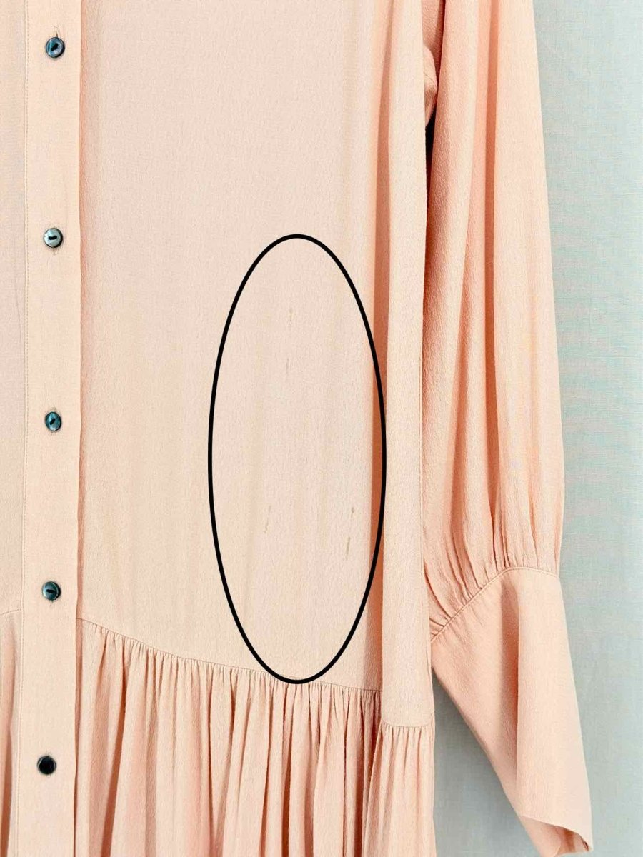 Pre - loved & OTHER STORIES Peach Size US 6 Midi Dress at Reems Closet
