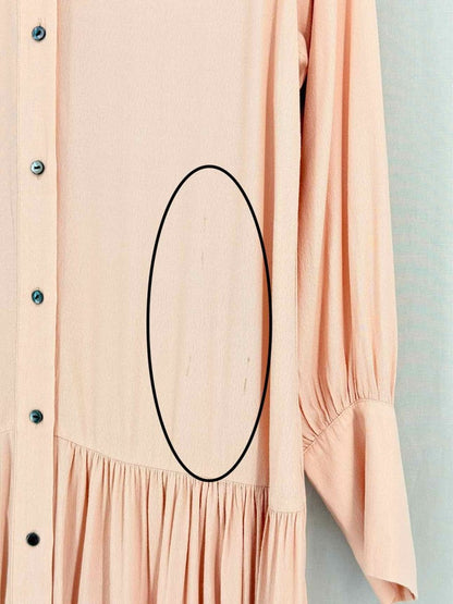 Pre - loved & OTHER STORIES Peach Size US 6 Midi Dress at Reems Closet