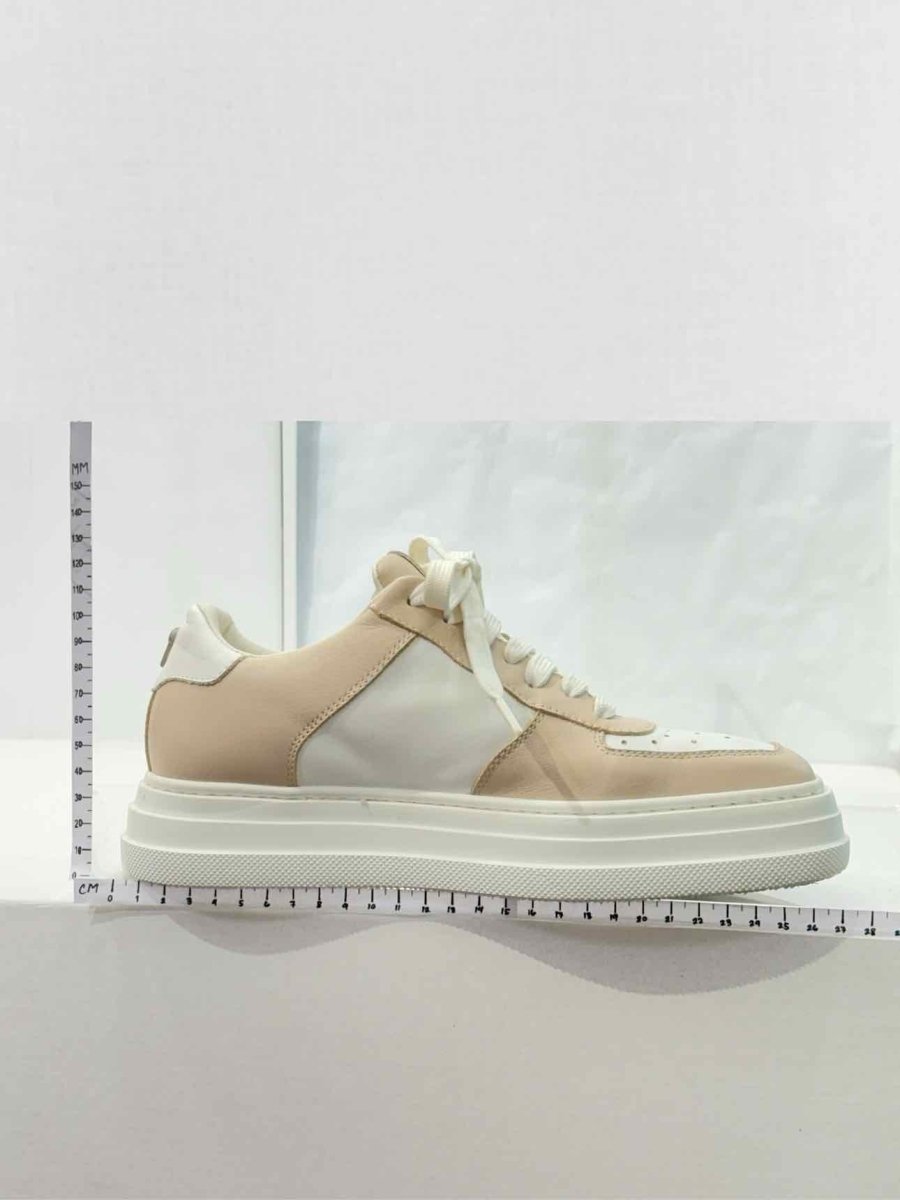 Pre - loved PACIOTTI White & Mocha Size EU 37 Sneakers at Reems Closet