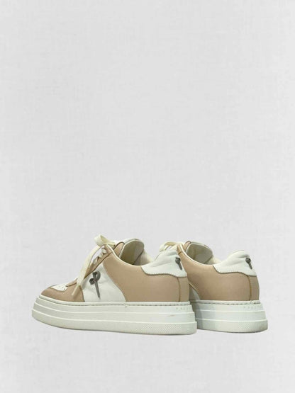 Pre - loved PACIOTTI White & Mocha Size EU 37 Sneakers at Reems Closet