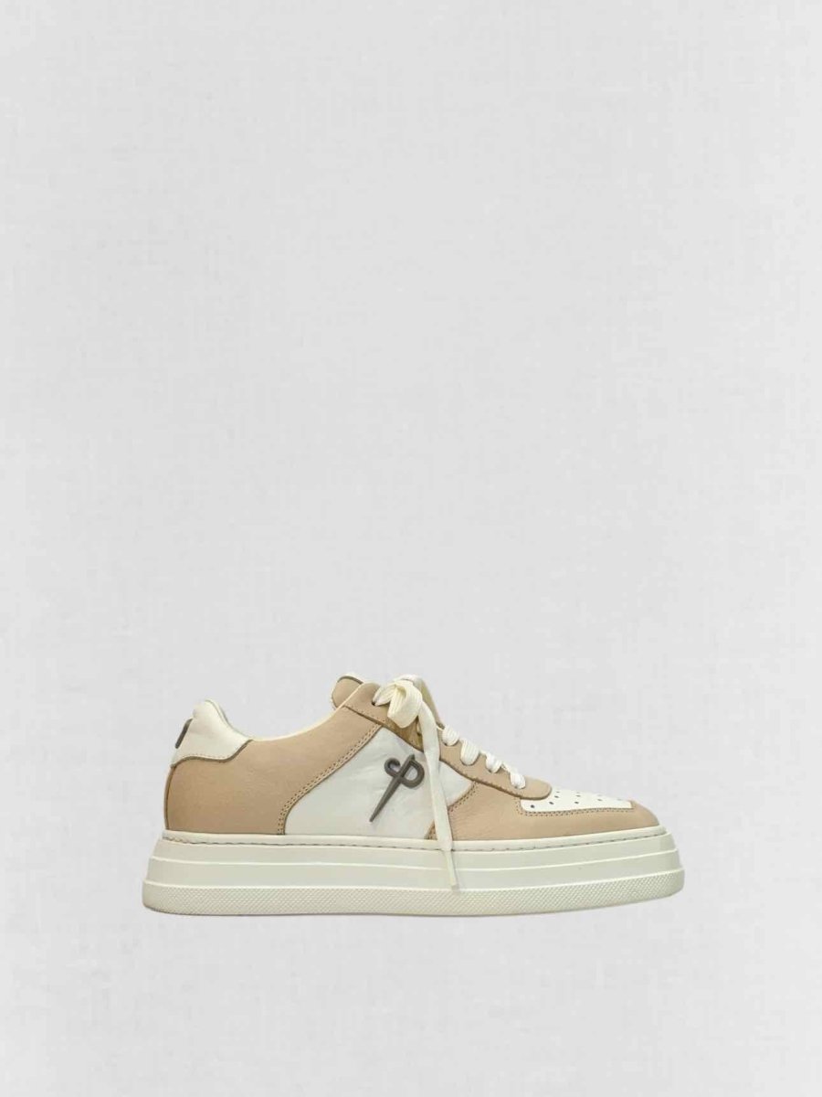 Pre - loved PACIOTTI White & Mocha Size EU 37 Sneakers at Reems Closet