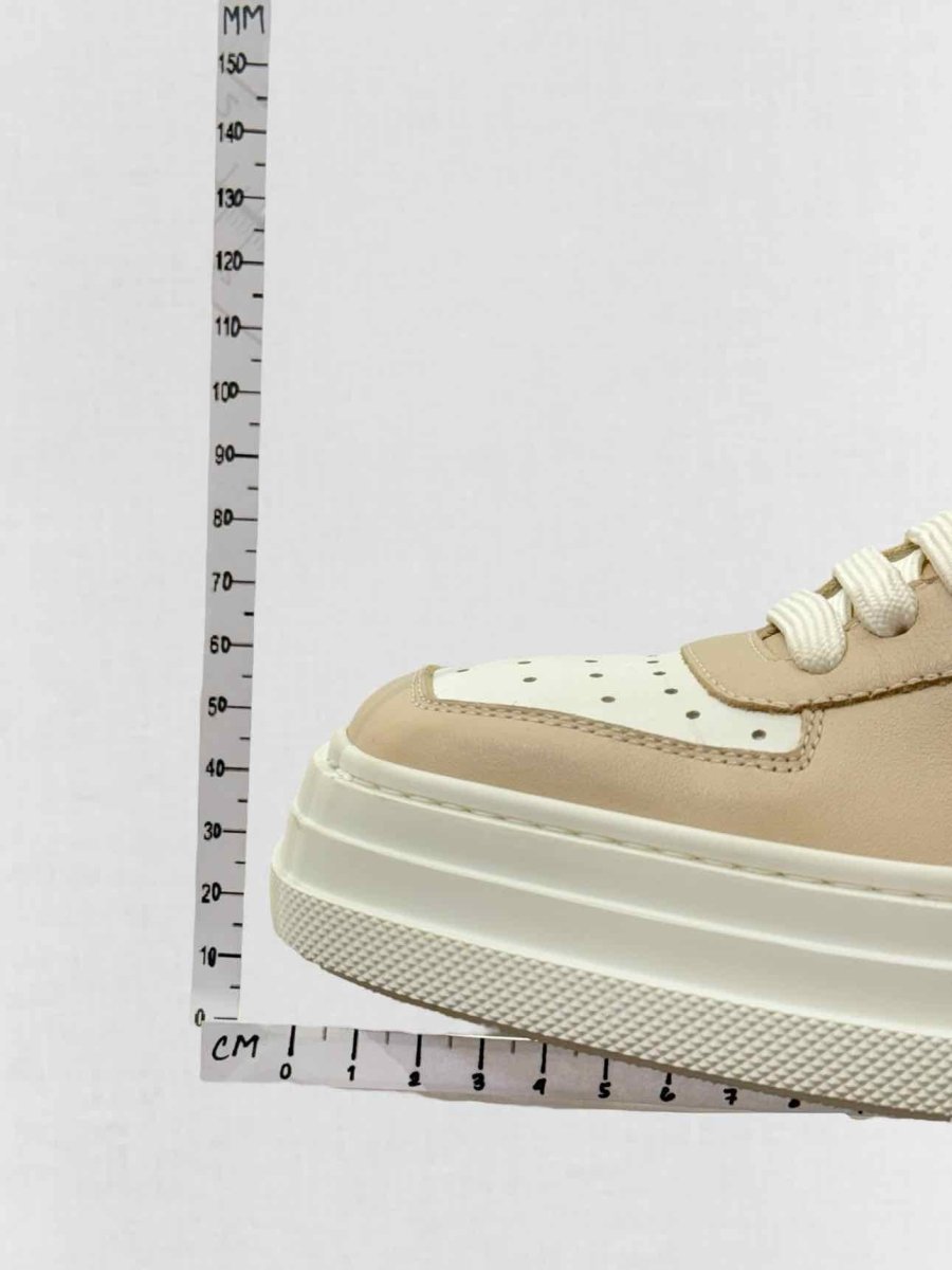 Pre - loved PACIOTTI White & Mocha Size EU 37 Sneakers at Reems Closet