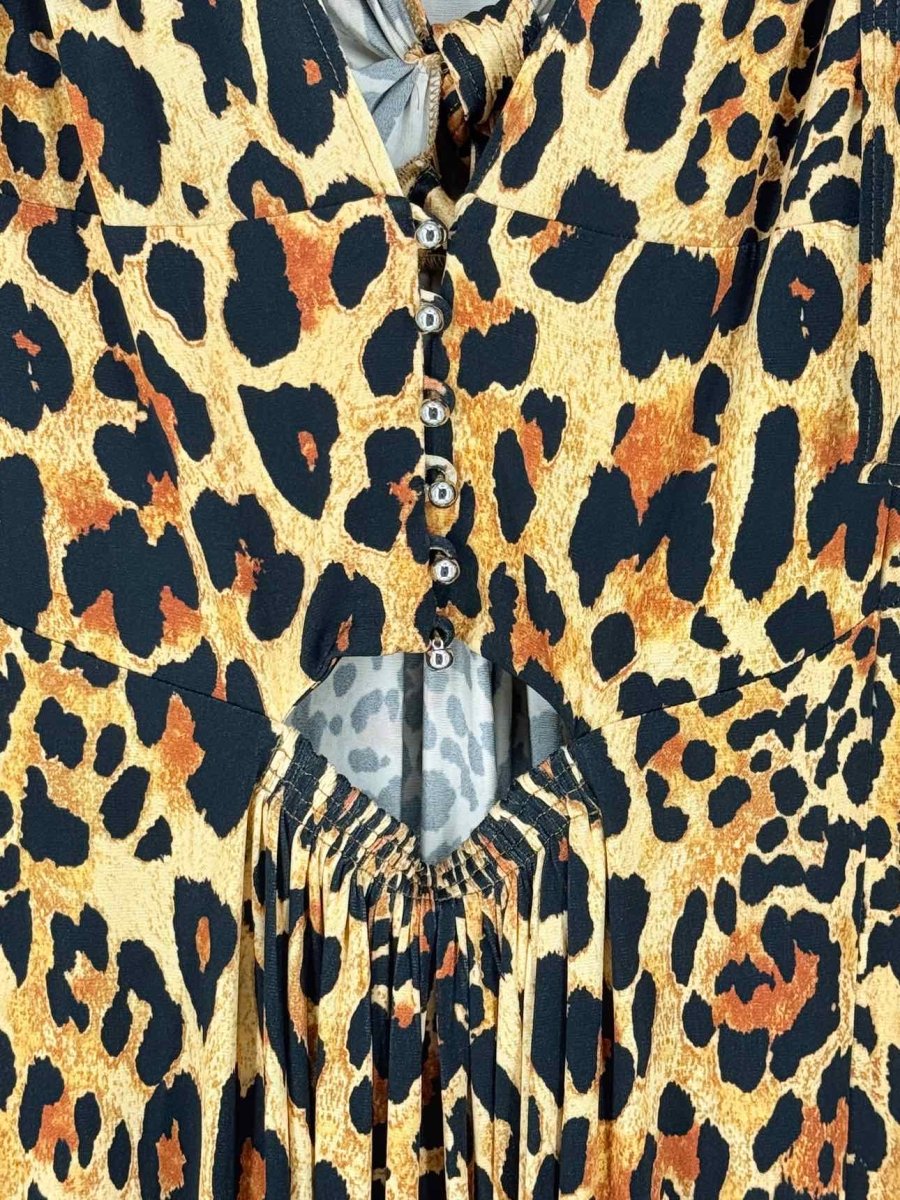 Pre - loved PACO RABANNE Beige & Black Size US 4 Long Dress at Reems Closet