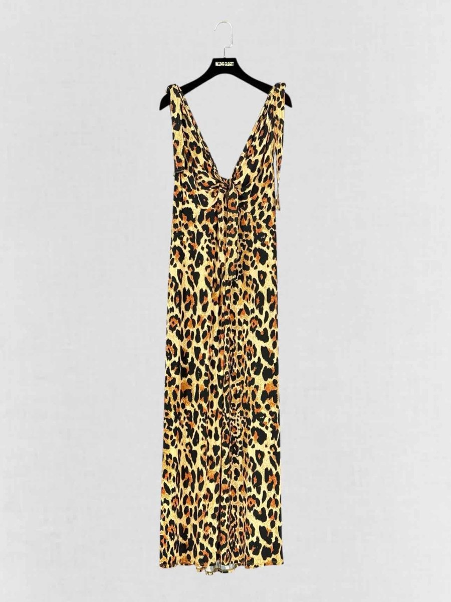 Pre - loved PACO RABANNE Beige & Black Size US 4 Long Dress at Reems Closet