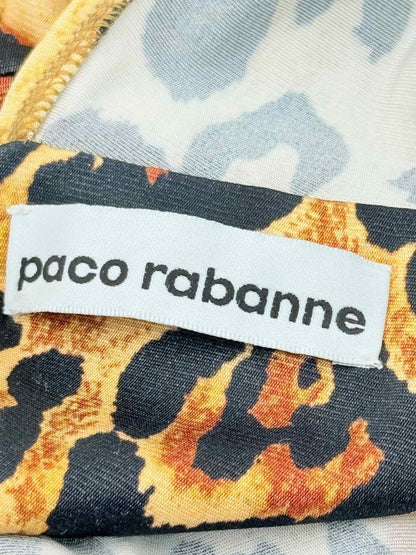 Pre - loved PACO RABANNE Beige & Black Size US 4 Long Dress at Reems Closet