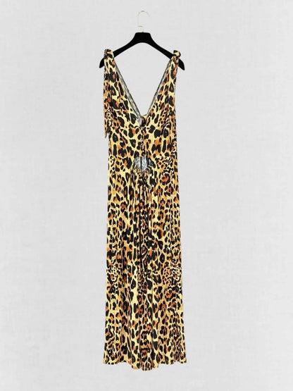 Pre - loved PACO RABANNE Beige & Black Size US 4 Long Dress at Reems Closet