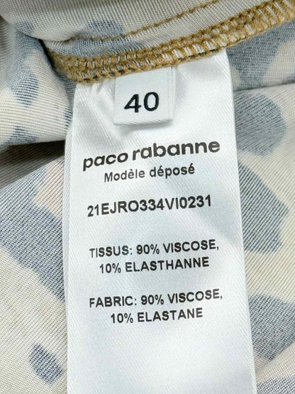 Pre - loved PACO RABANNE Beige & Black Size US 4 Long Dress at Reems Closet