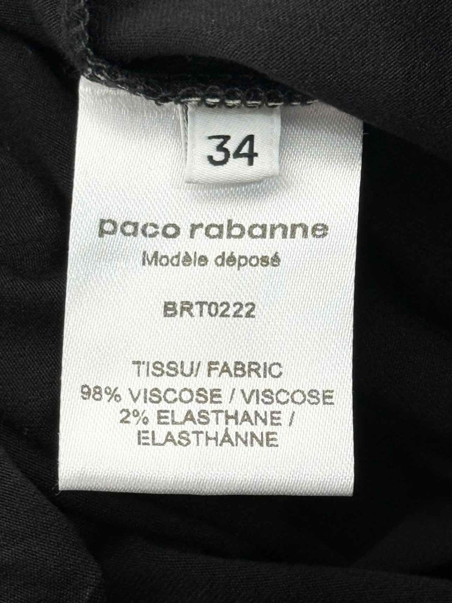 Pre - loved PACO RABANNE Black Lace Size US 2 Midi Skirt at Reems Closet