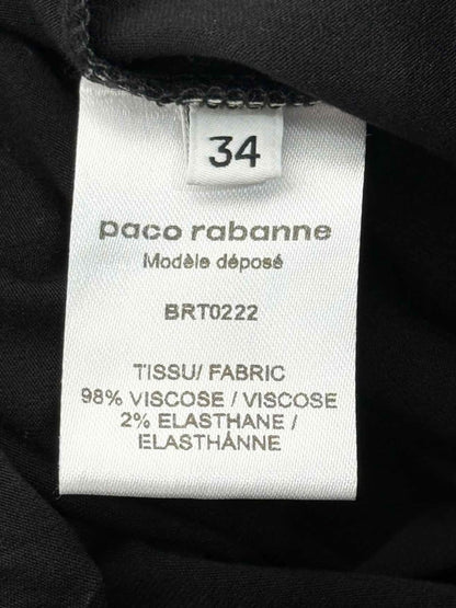 Pre - loved PACO RABANNE Black Lace Size US 2 Midi Skirt at Reems Closet