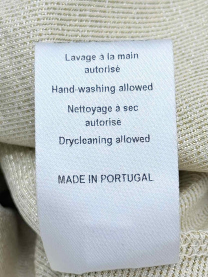 Pre - loved PACO RABANNE Gold Ruched Size US 0 Knee Length Dress at Reems Closet