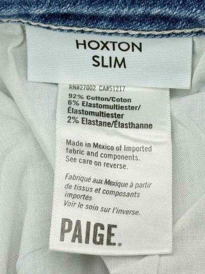 Pre - loved PAIGE Hoxton Slim Blue Size 29 Jeans at Reems Closet