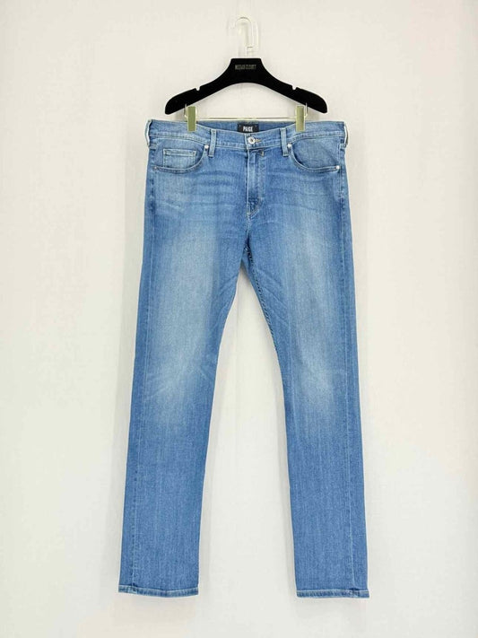 Pre - loved PAIGE Lennox Blue Size 36 Pants at Reems Closet