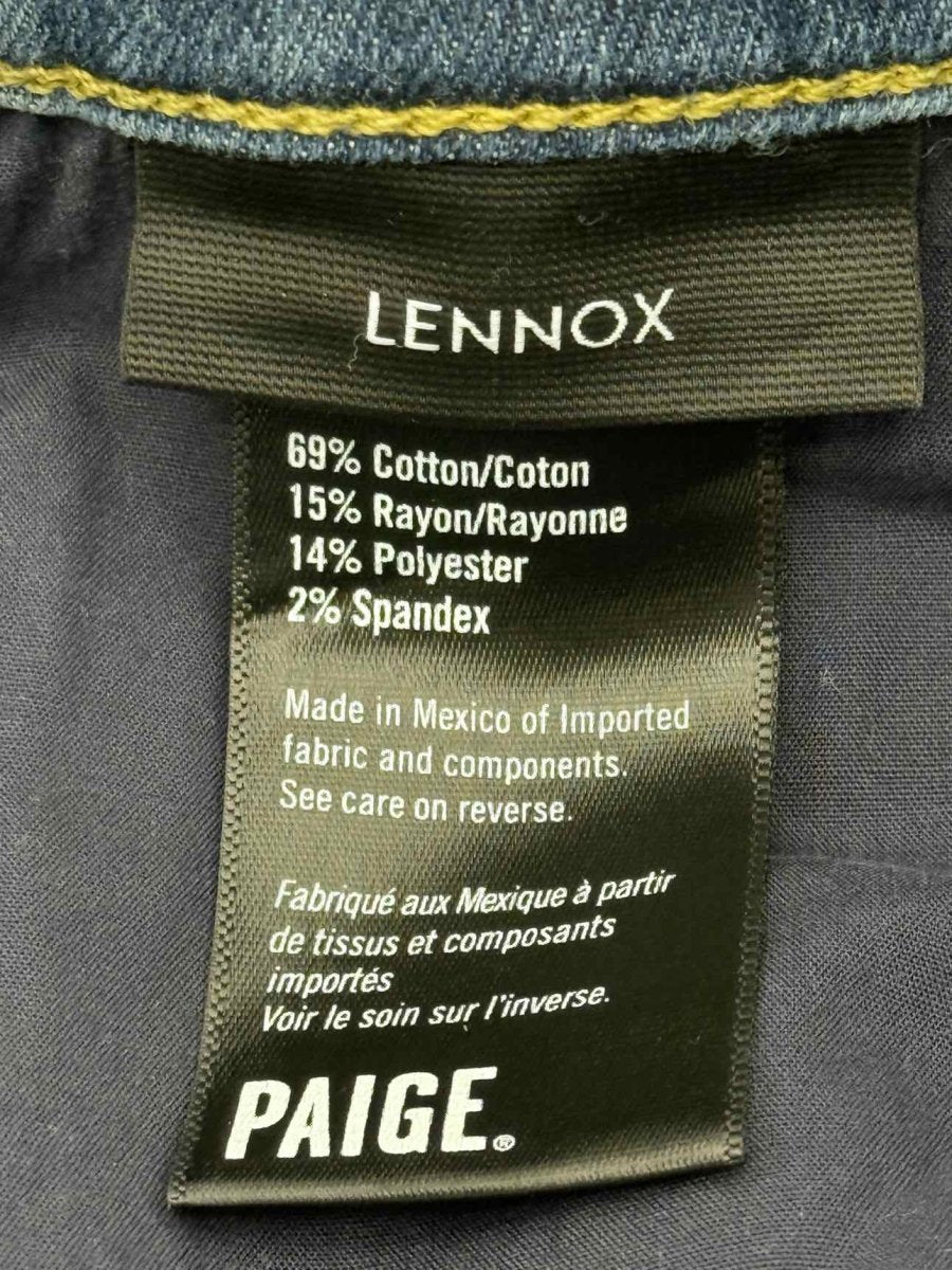 Pre - loved PAIGE Lennox Blue Size 36 Pants at Reems Closet