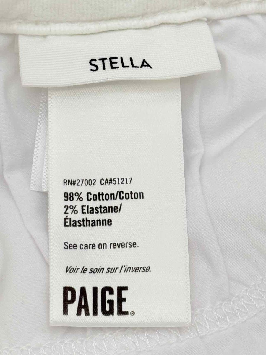 Pre - loved PAIGE Stella White Size 25 Jeans at Reems Closet