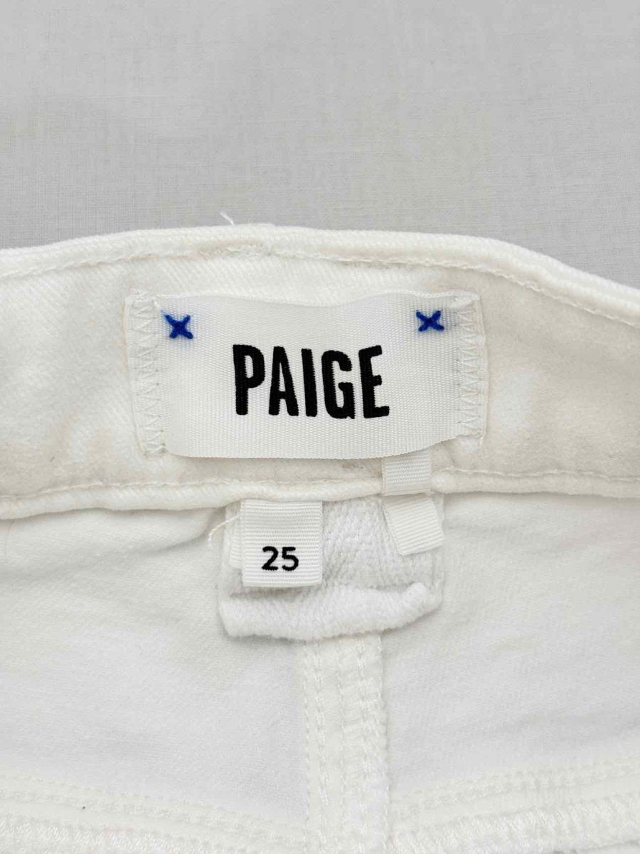 Pre - loved PAIGE Stella White Size 25 Jeans at Reems Closet