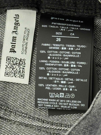 Pre - loved PALM ANGEL Wide Leg Black Pocket Size 26 Jeans at Reems Closet