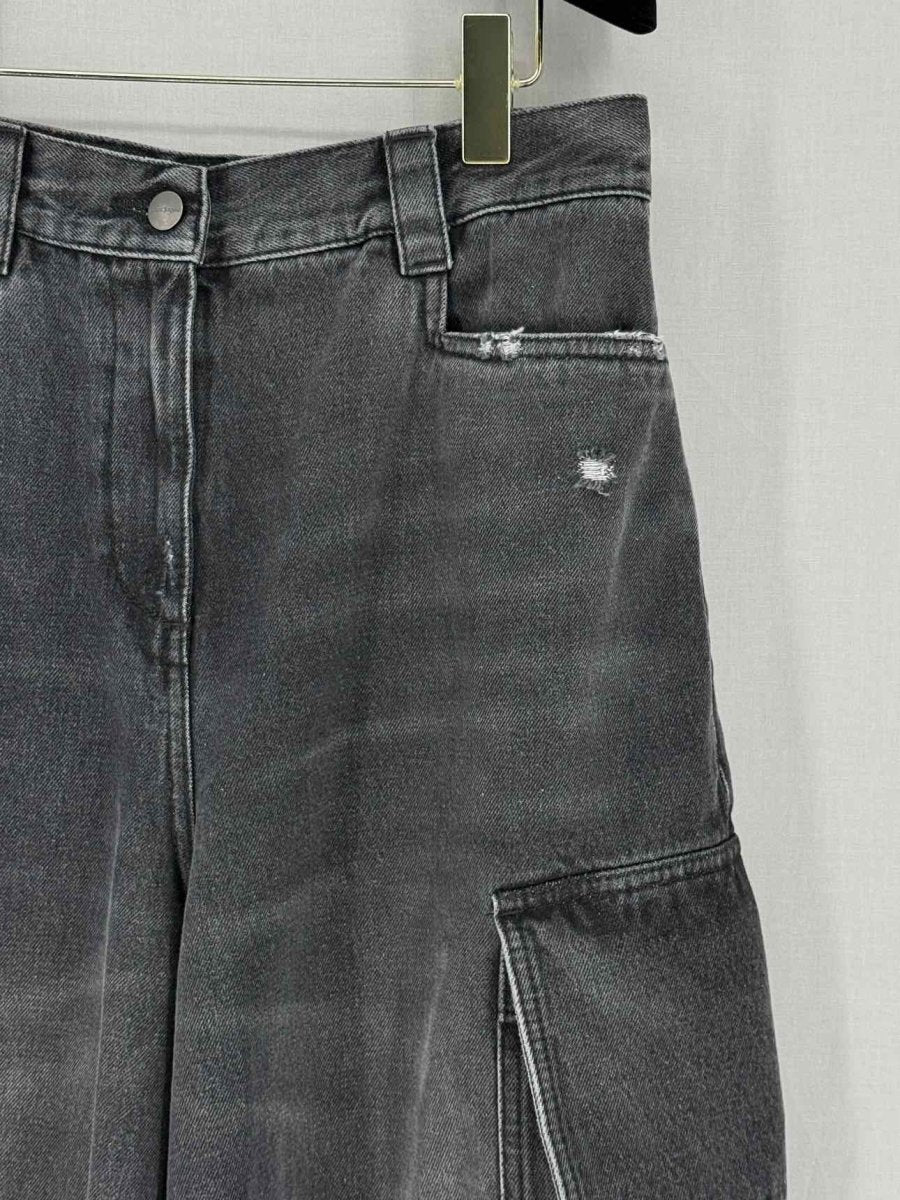 Pre - loved PALM ANGEL Wide Leg Black Pocket Size 26 Jeans at Reems Closet