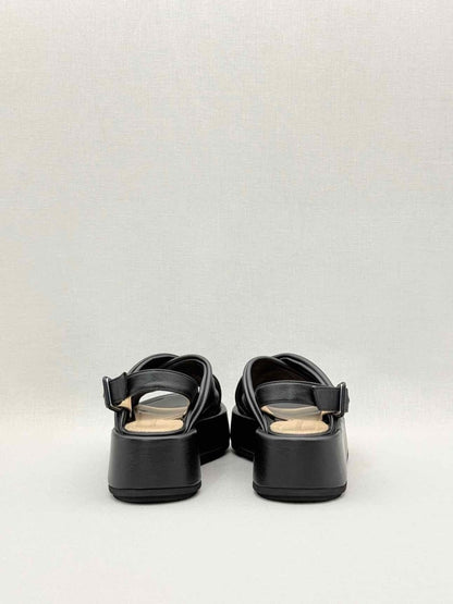 Pre - loved PALOMA BARCELO Black Size EU 36 Platform Sandals at Reems Closet