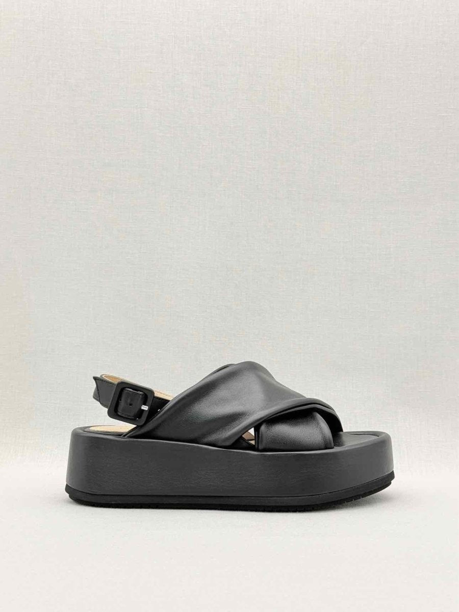 Pre - loved PALOMA BARCELO Black Size EU 36 Platform Sandals at Reems Closet