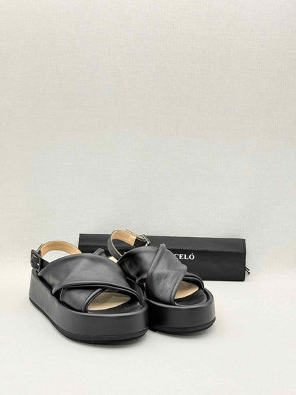 Pre - loved PALOMA BARCELO Black Size EU 36 Platform Sandals at Reems Closet