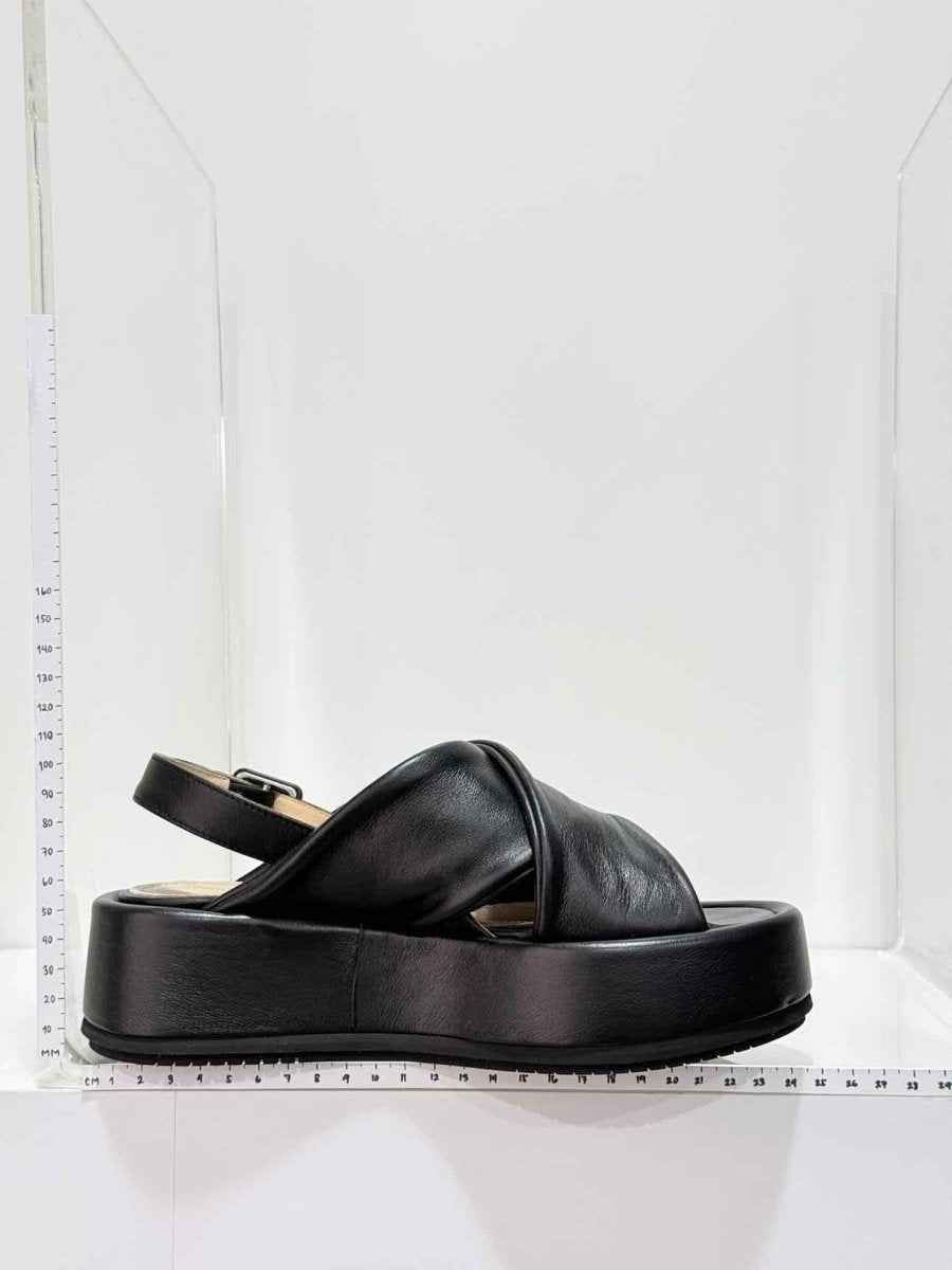 Pre - loved PALOMA BARCELO Black Size EU 36 Platform Sandals at Reems Closet