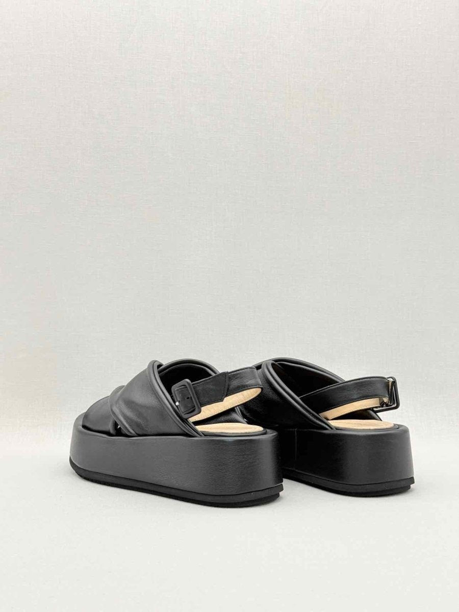 Pre - loved PALOMA BARCELO Black Size EU 36 Platform Sandals at Reems Closet