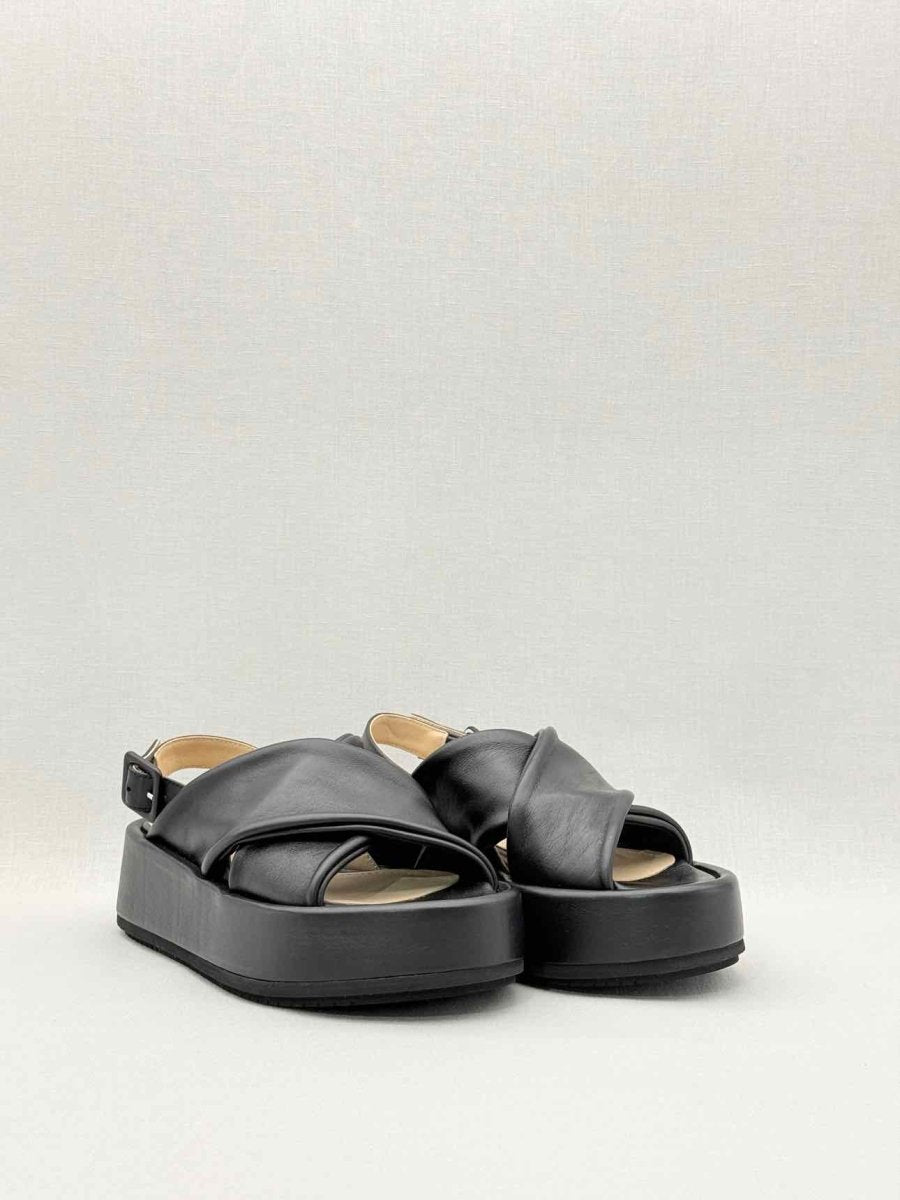 Pre - loved PALOMA BARCELO Black Size EU 36 Platform Sandals at Reems Closet