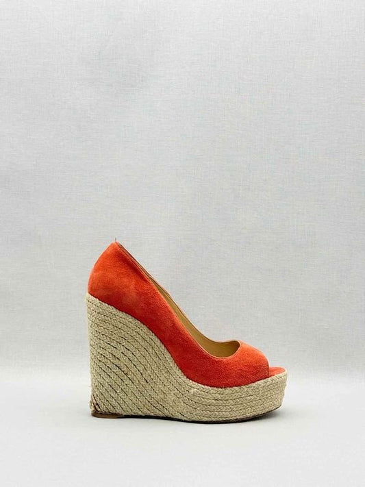 Pre-loved PALOMA BARCELO Orange Size EU 39 Wedges at Reems Closet