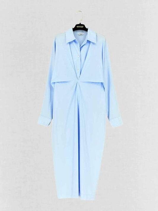 Pre - loved PAPER MOON Blue Size Small Long Dress at Reems Closet