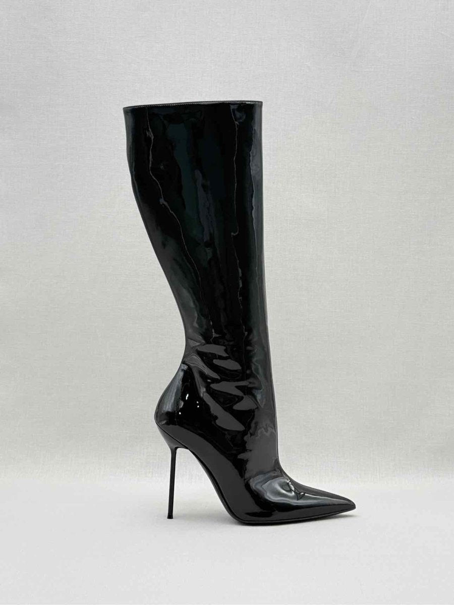 Pre - loved PARIS TEXAS Lidia Black Size EU 37 Knee High Boots at Reems Closet