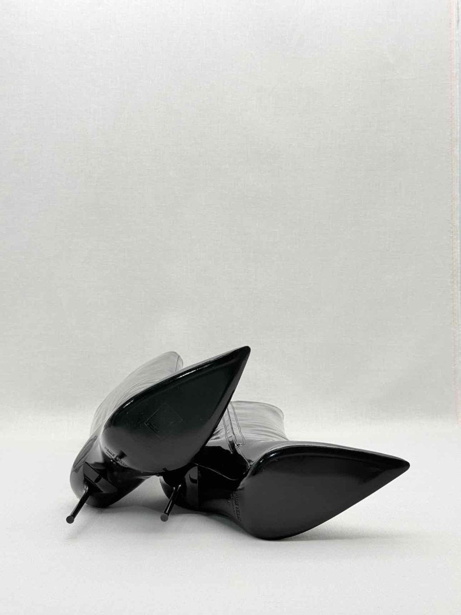 Pre - loved PARIS TEXAS Lidia Black Size EU 37 Knee High Boots at Reems Closet