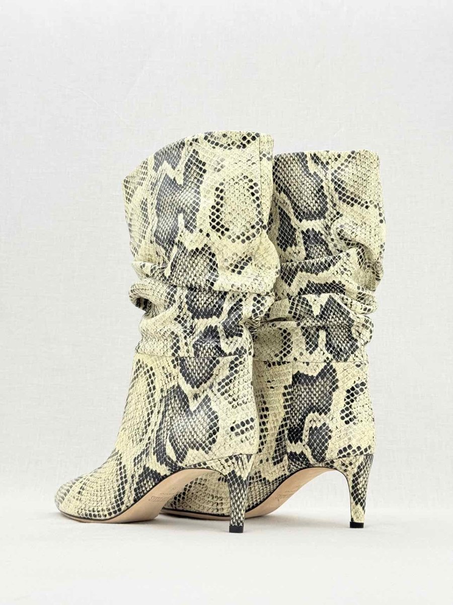 Pre - loved PARIS TEXAS Slouch Cream & Black Size EU 35 Boots at Reems Closet