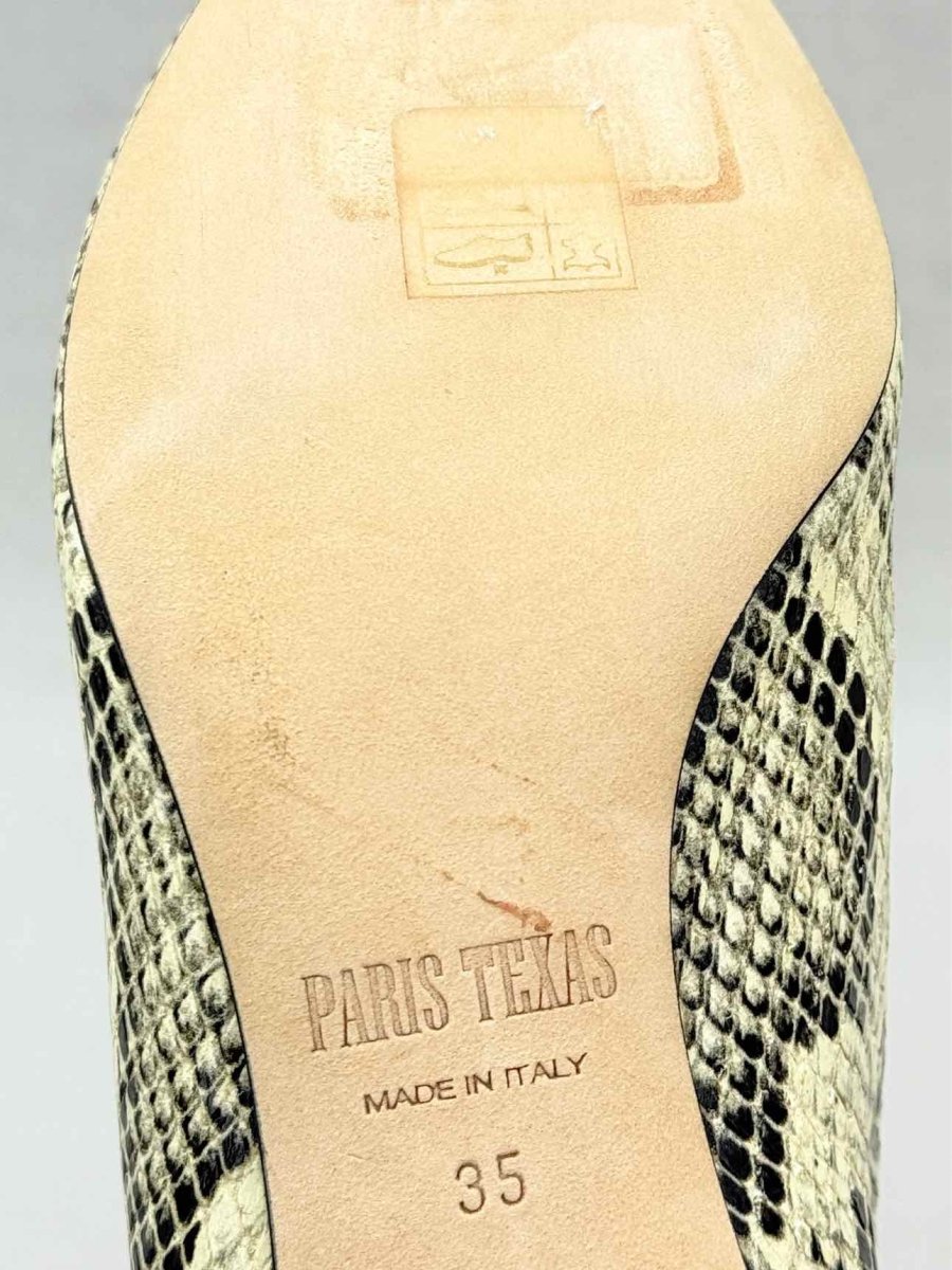 Pre - loved PARIS TEXAS Slouch Cream & Black Size EU 35 Boots at Reems Closet