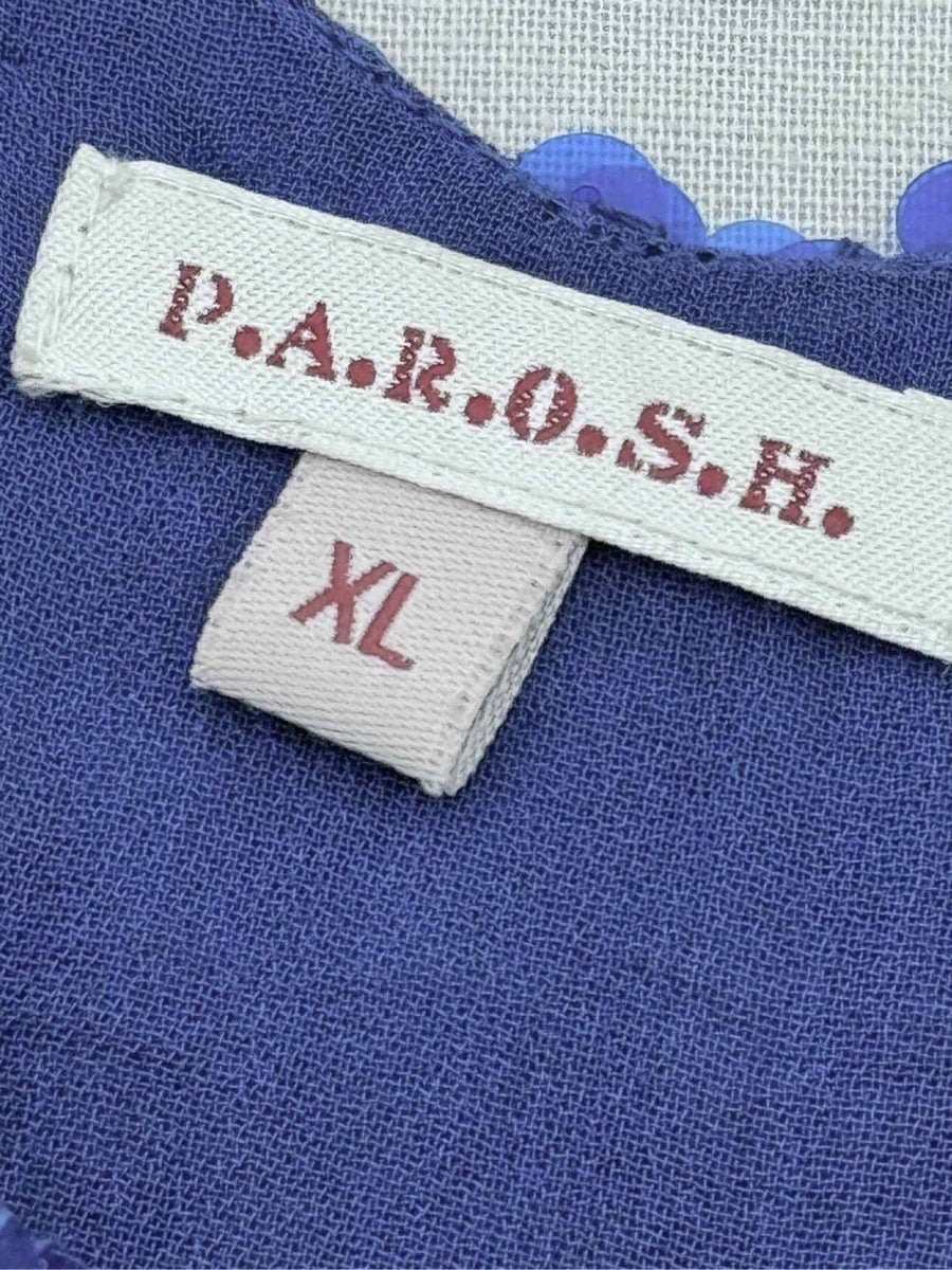 Pre - loved P.A.R.O.S.H Blue Size XLarge Short Dress at Reems Closet