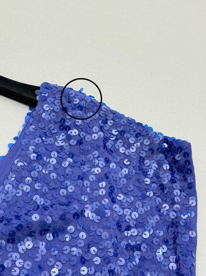 Pre - loved P.A.R.O.S.H Blue Size XLarge Short Dress at Reems Closet