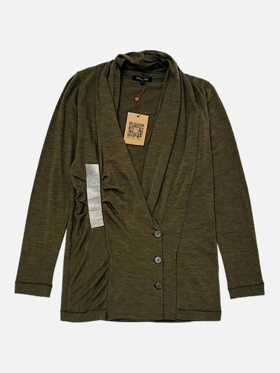 Pre-loved PATRIZIA PEPE Buttoned Olive Cardigan from Reems Closet