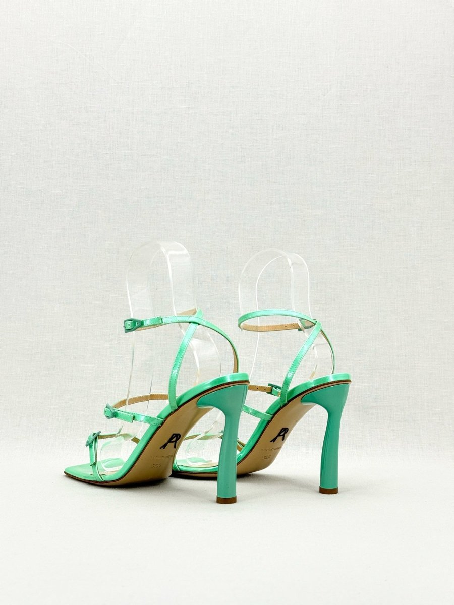 Pre - loved PAUL ANDREW Aqua Green Size EU 38.5 Heeled Sandals at Reems Closet